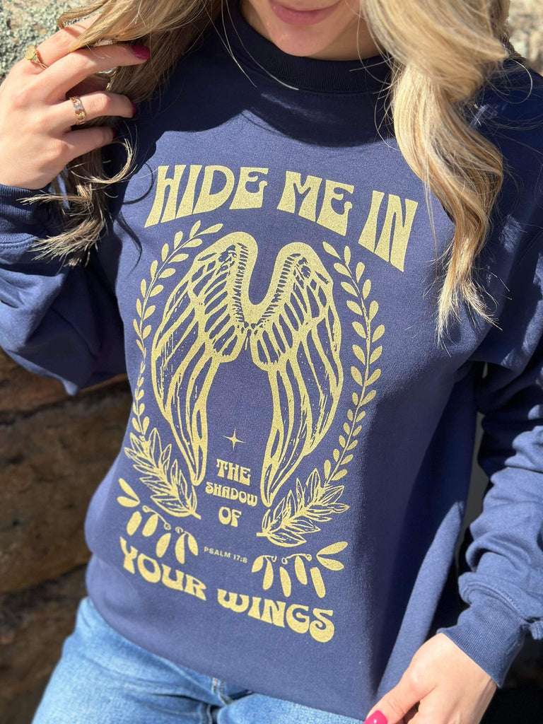Hide Me in the Shadow of Your Wings Sweatshirt- ASK Apparel LLC