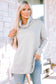 Gray Cowl Neck Shift Tunic Top