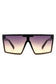 Oversize Square Flat Top Fashion Women Sunglasses