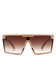 Oversize Square Flat Top Fashion Women Sunglasses