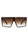 Oversize Square Flat Top Fashion Women Sunglasses