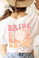 PLUS SIZE POCKET BRIDE HAPPY FACE GRAPHIC TEE