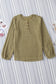 Green Swiss Dot Raglan Sleeves Knit Top