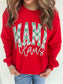 Plaid Mama Claus Sweatshirt