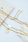 Gold-Plated Double-Layered Pendant Necklace