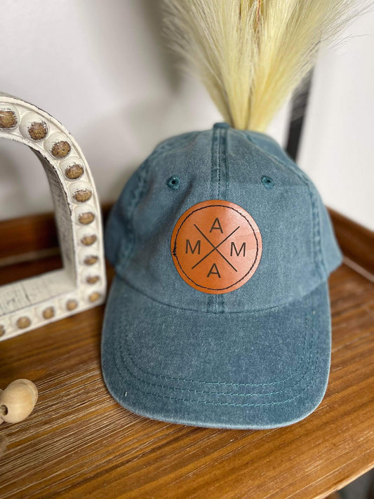 Mama Leather Patch Hat