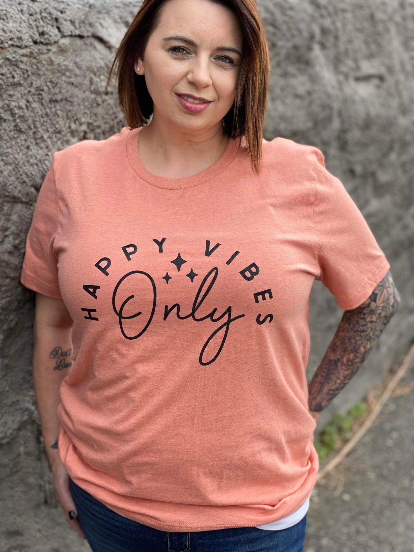 Happy Vibes Only Tee- ASK Apparel LLC