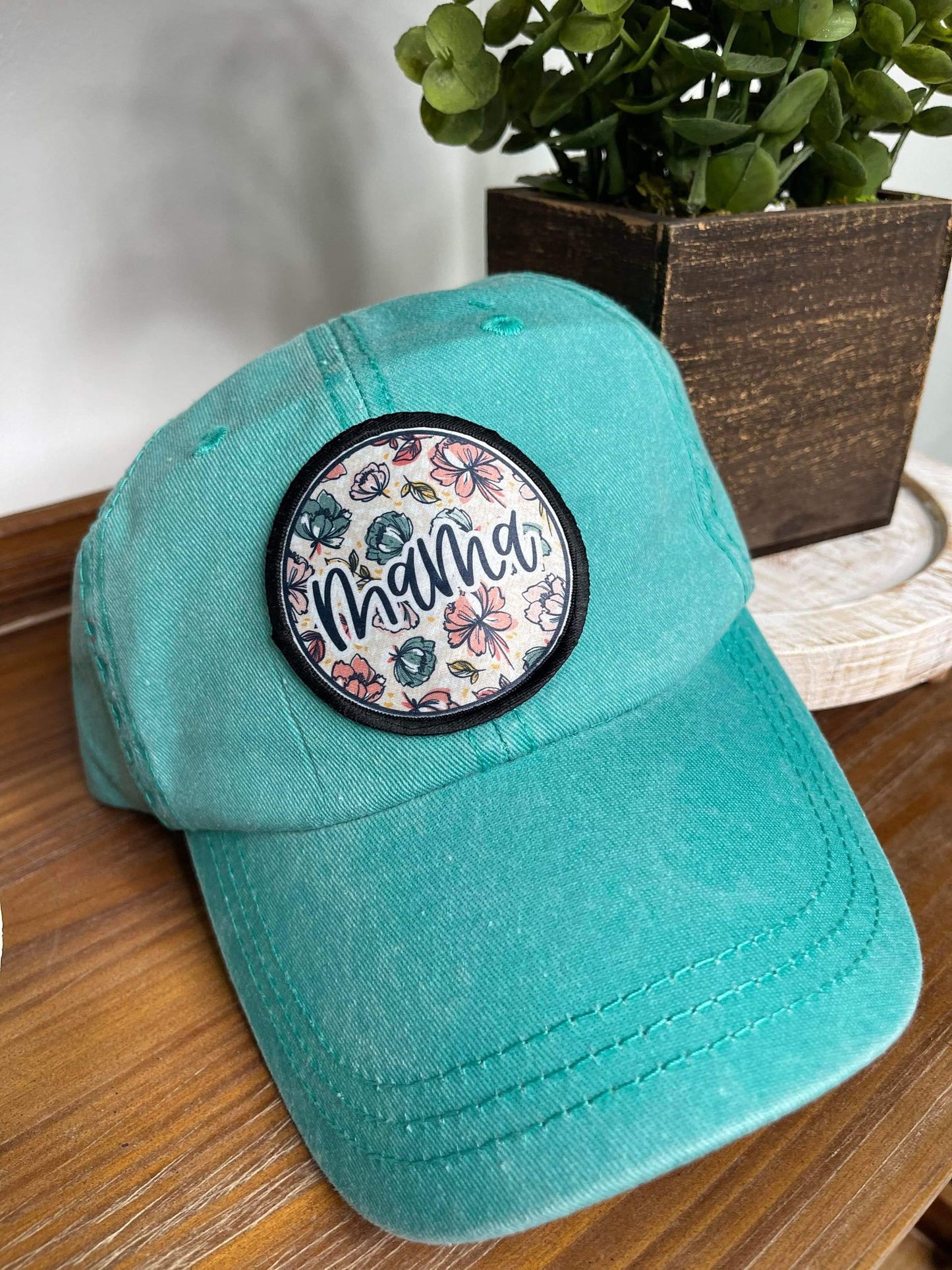Floral Mama Patch Hat