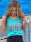 Neon Custom State Tie Dye Tank- Ask Apparel