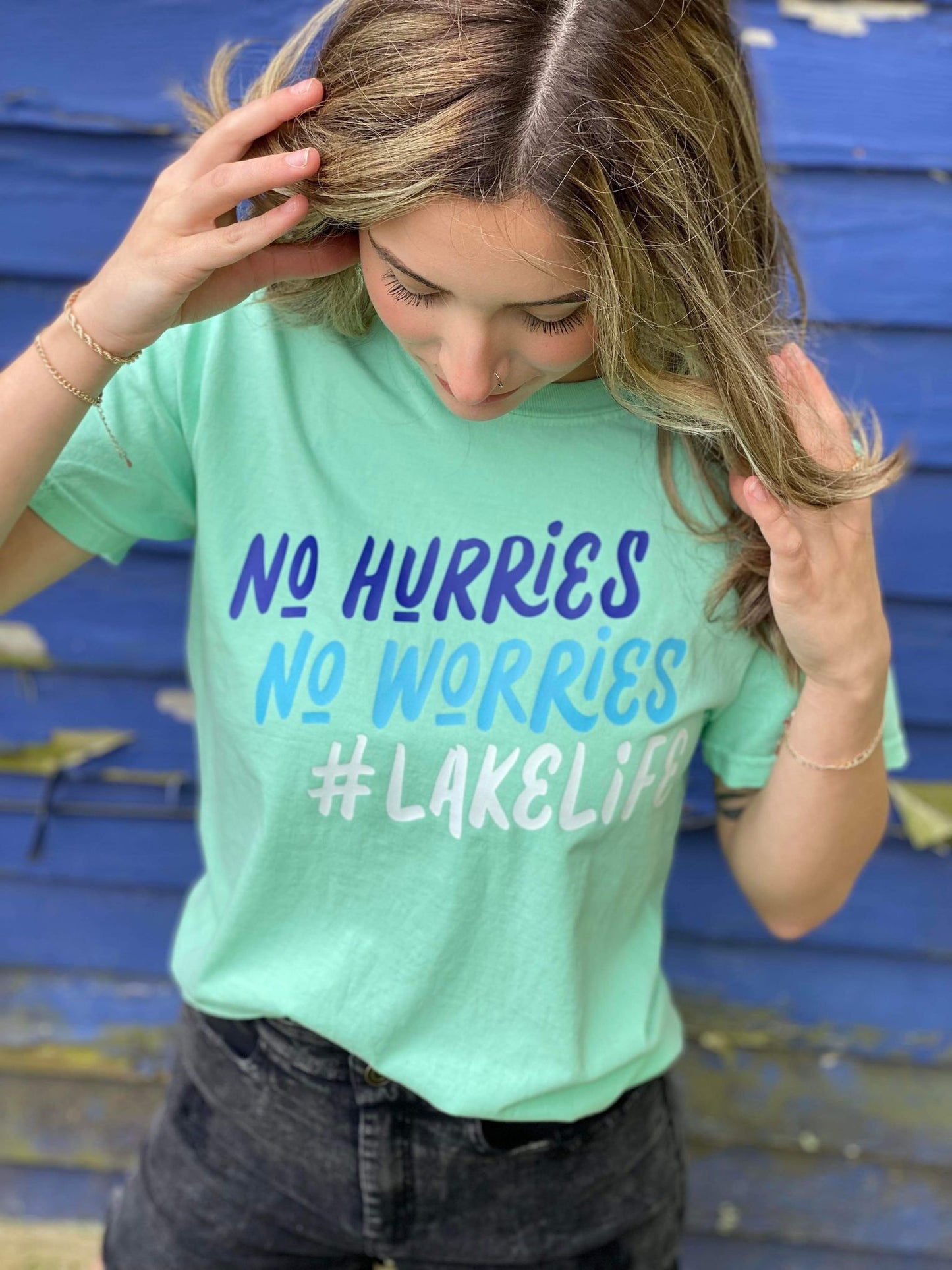 No Worries Lake Life Tee- ASK Apparel