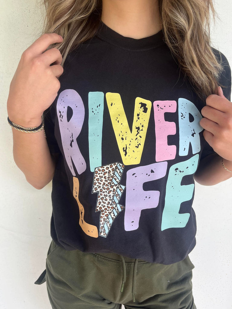 Retro River Life Tee-ASK Apparel LLC 