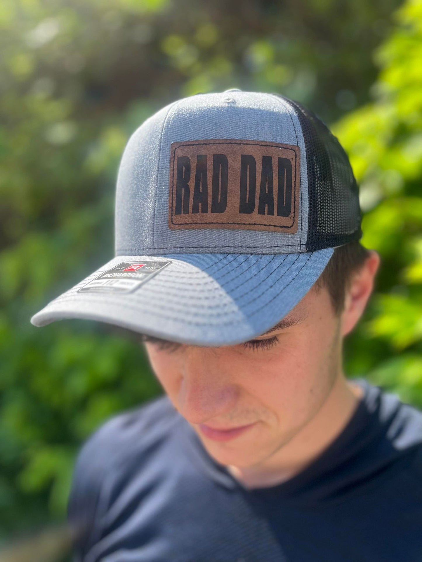 Rad Dad Leather Patch Hat- ASK Apparel LLC 