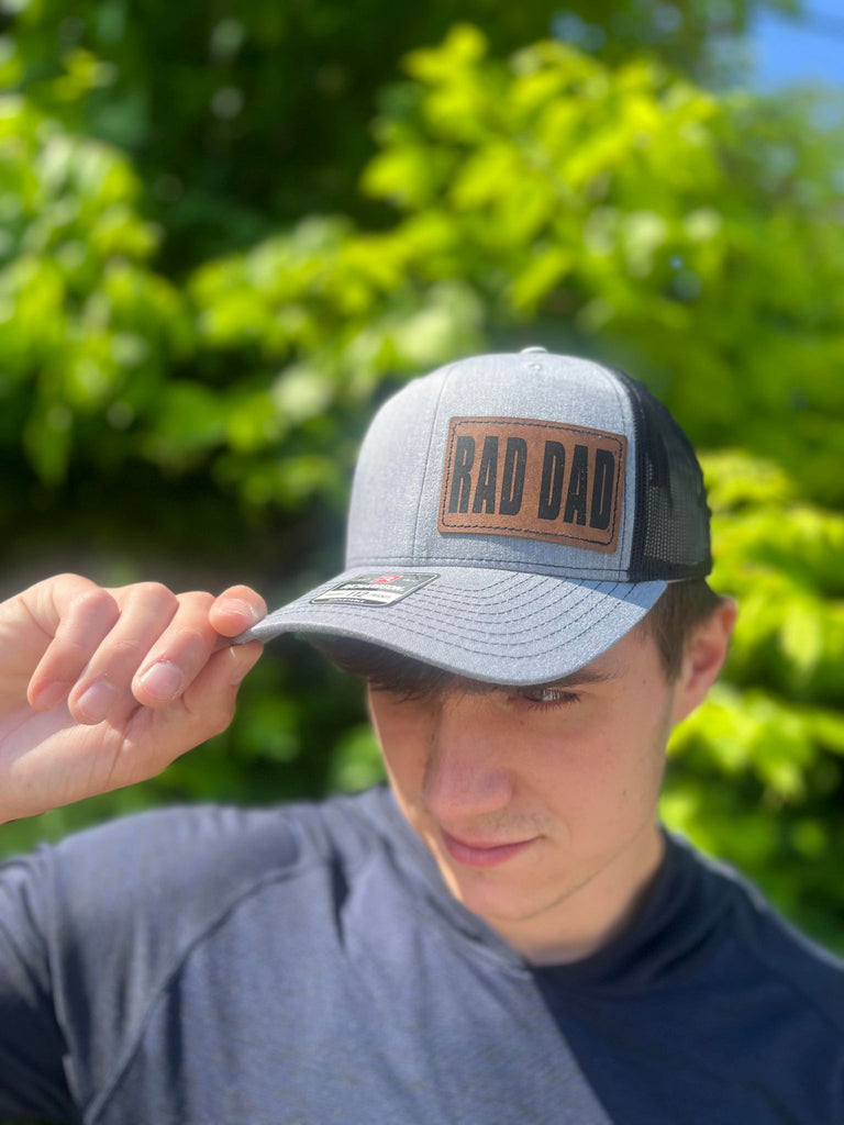 Rad Dad Leather Patch Hat- ASK Apparel LLC 