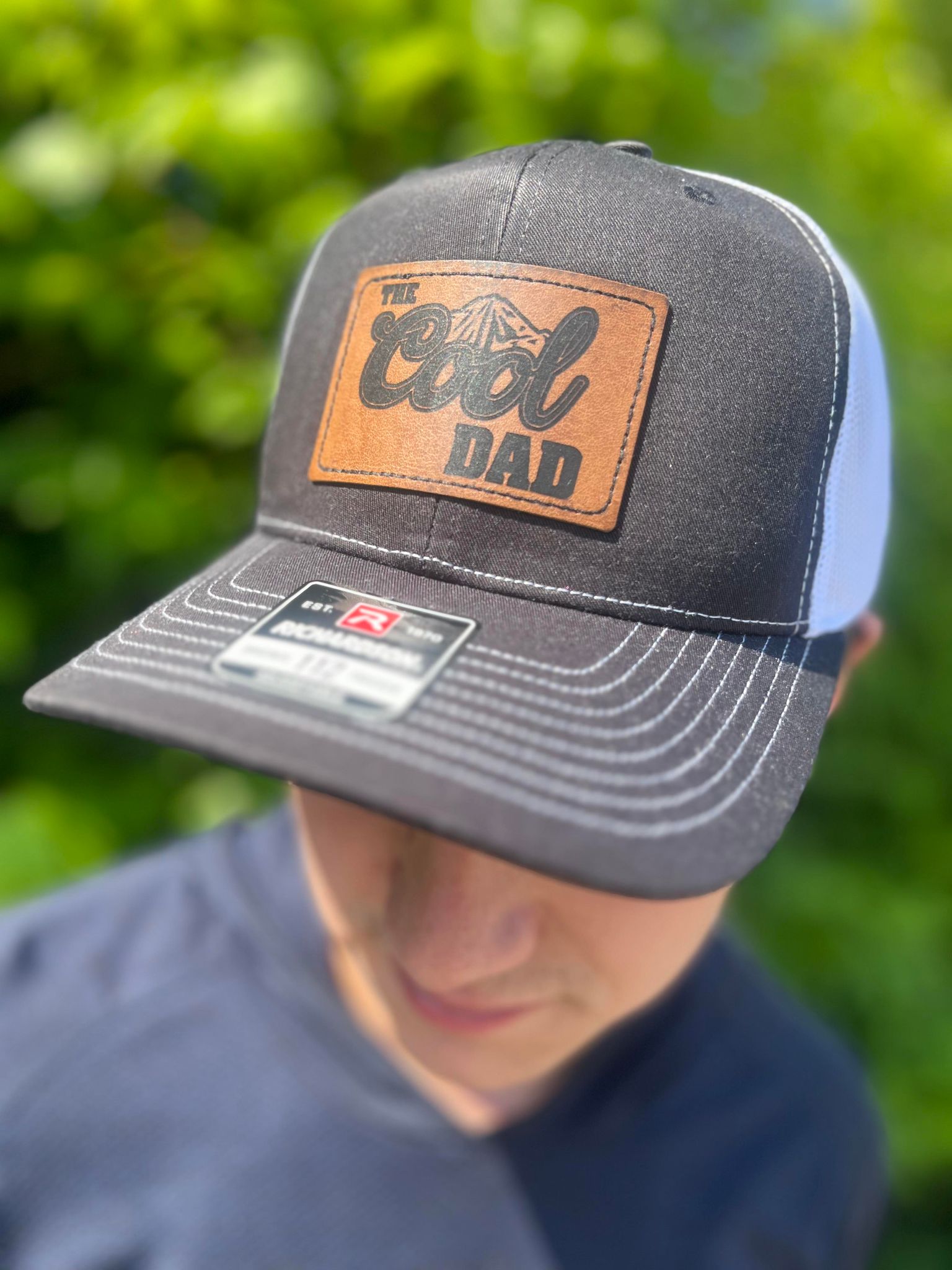 The Cool Dad Leather Patch Hat- ASK Apparel LLC