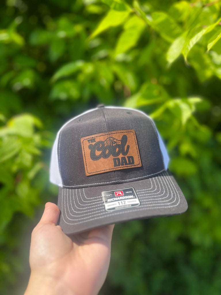 The Cool Dad Leather Patch Hat- ASK Apparel LLC