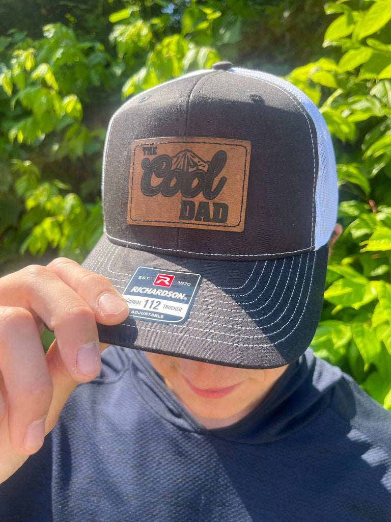 The Cool Dad Leather Patch Hat- ASK Apparel LLC