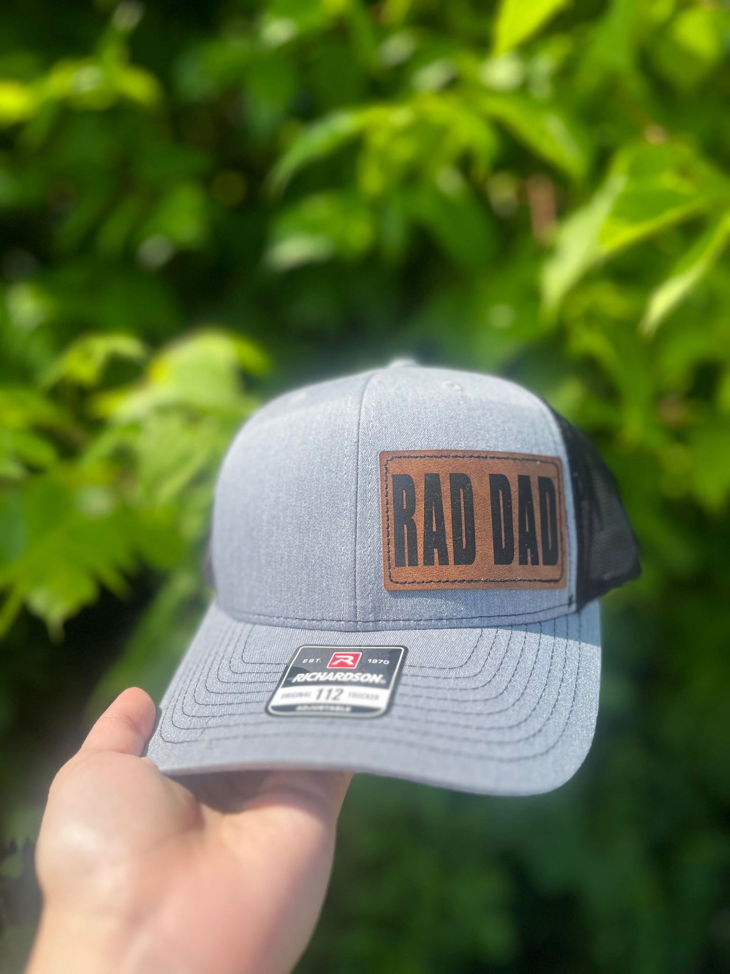 Rad Dad Leather Patch Hat- ASK Apparel LLC 