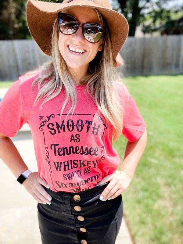 Red Tennessee Whiskey Tee- ASK Apparel LLC