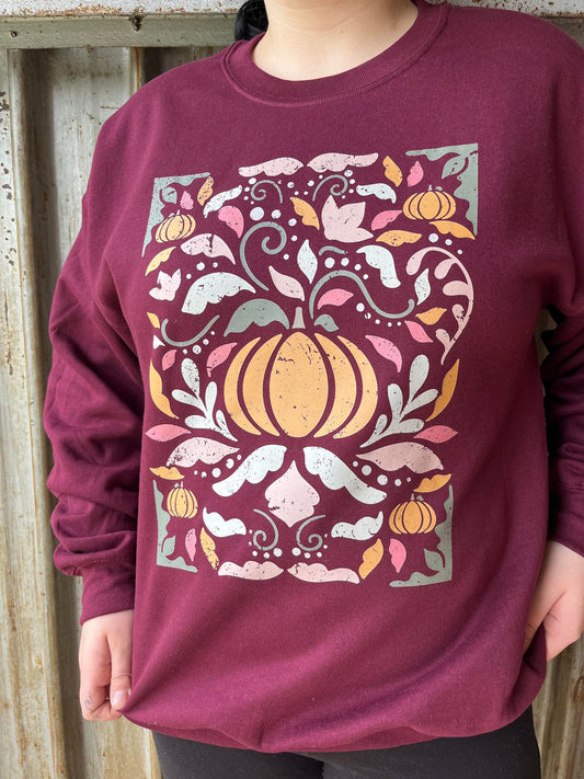 Artsy Pumpkin Sweatshirt- ASK Apparel LLC