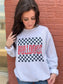 Checkered Custom Mascot Sweatshirt-ASK Apparel LLC