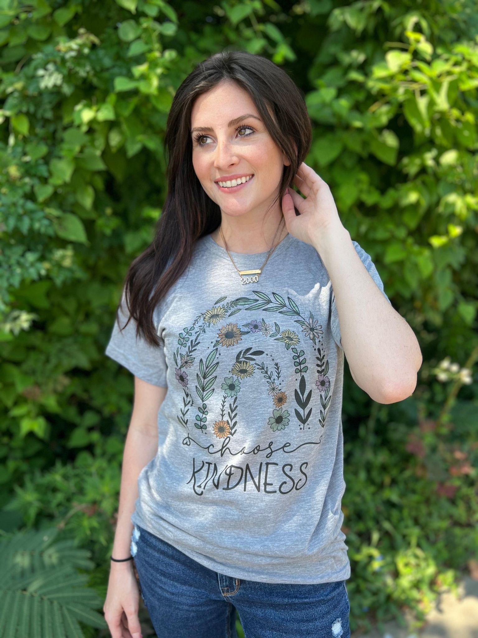 Choose Kindness Floral Tee- ASK Apparel LLC