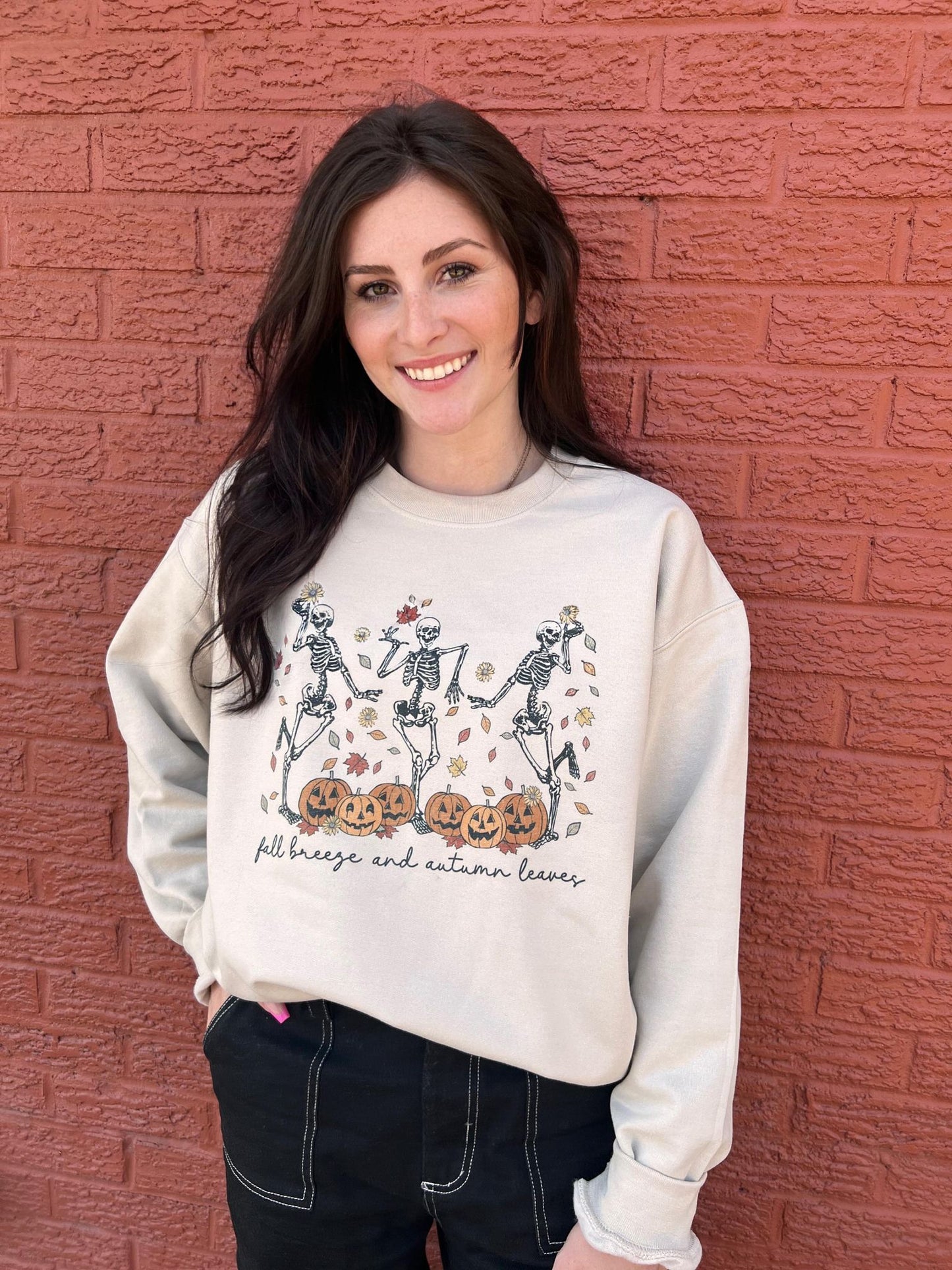 Fall Breeze And Autumn Leaves Sweatshirt- ASK Apparel LLC