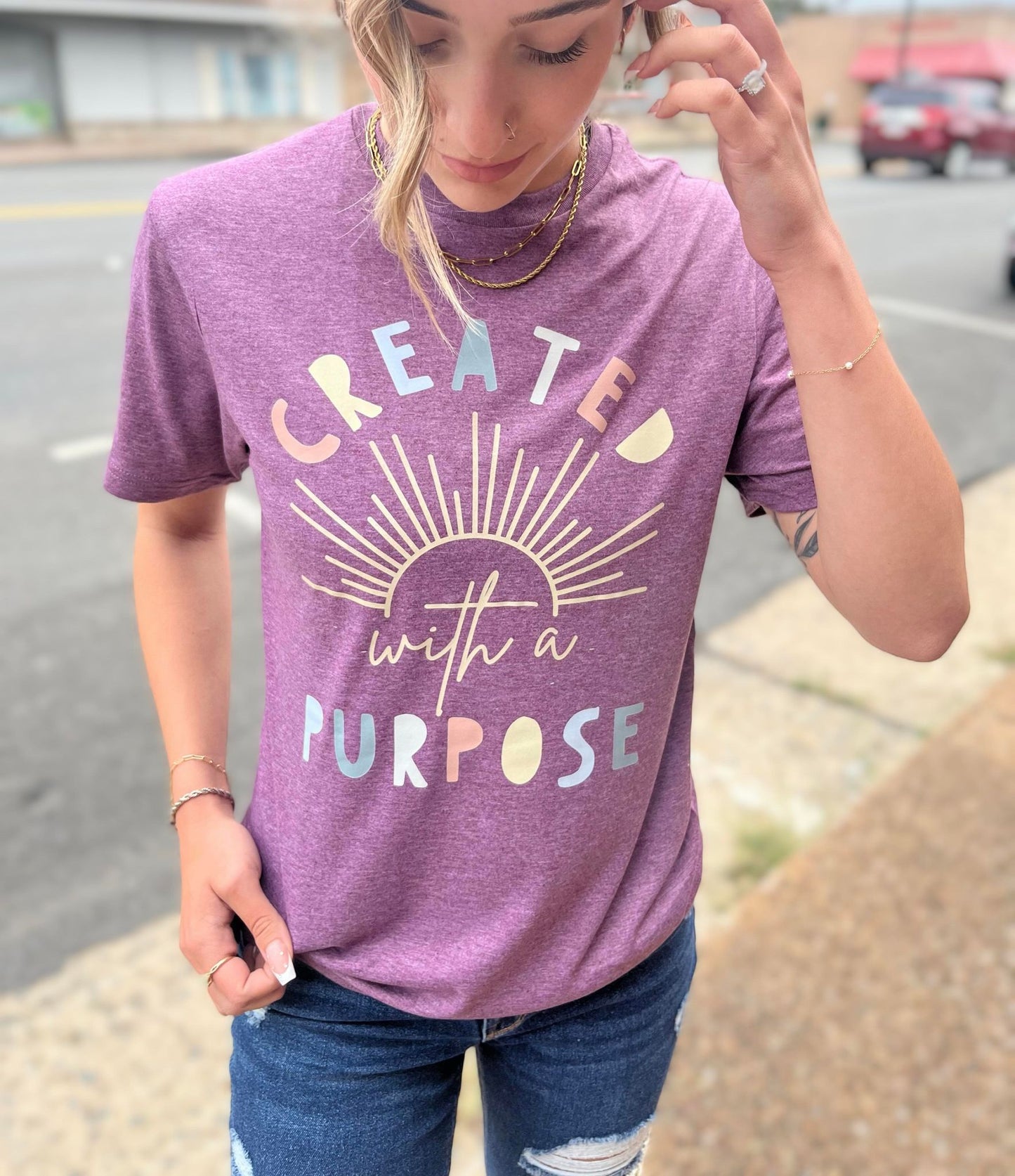 Created With A Purpose Tee- ASK Apparel LLC