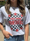 All Star Custom Checkered Tee- ASK Apparel LLC