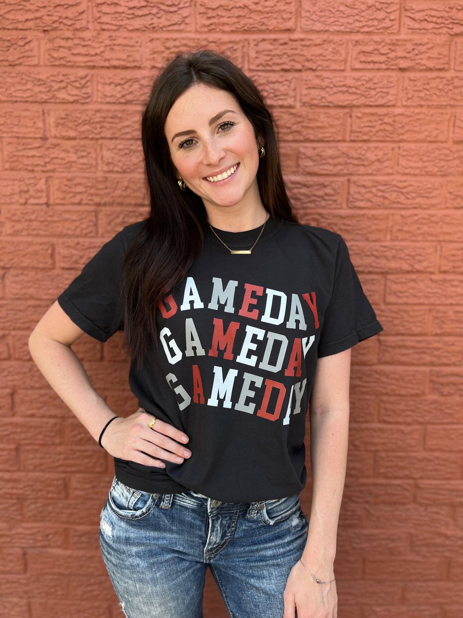 Custom Wavy Gameday Tee-ASK Apparel LLC