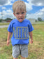 Checkered Mini Youth Blue Tee- ASK Apparel LLC