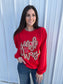 Glitter Jingle All The Way Sweatshirt- ASK Apparel LLC