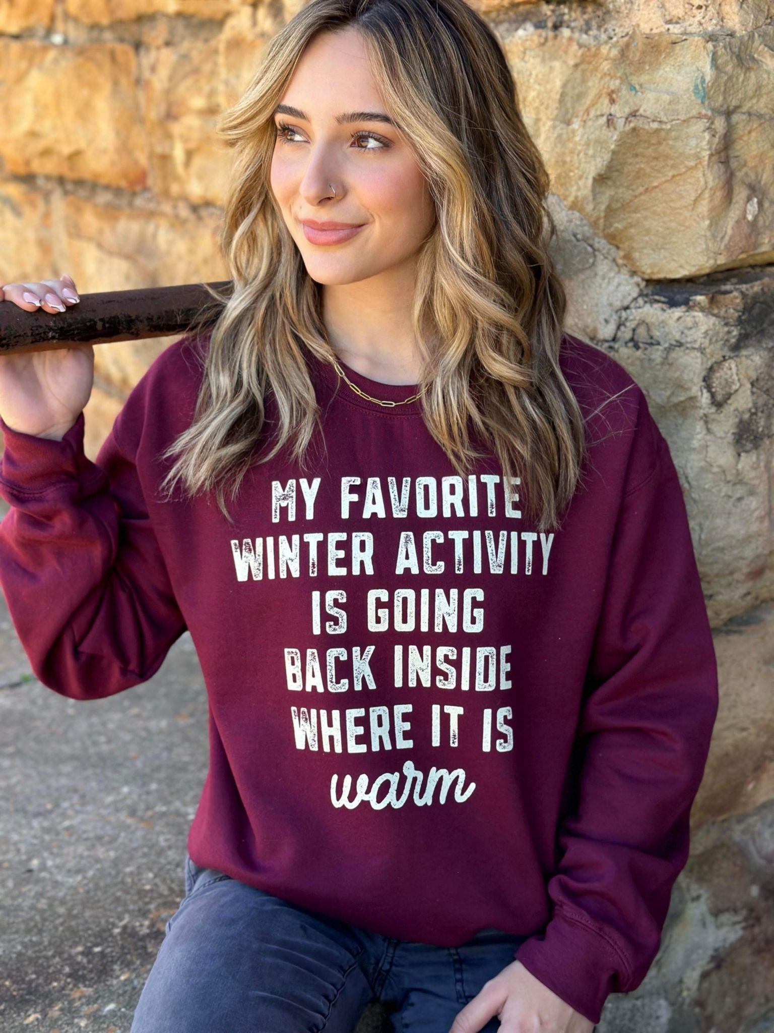 My Favorite Winter Activity Sweatshirt- ASK Apparel LLC