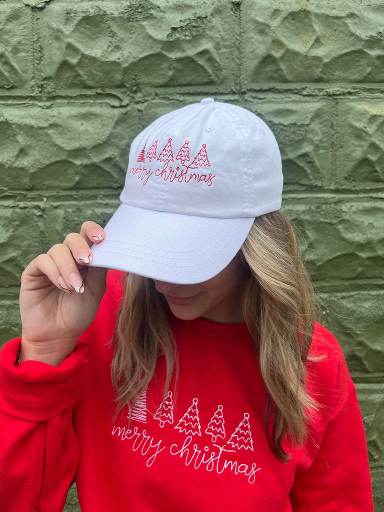 Merry Christmas Embroidered Hat- ASK Apparel LLC