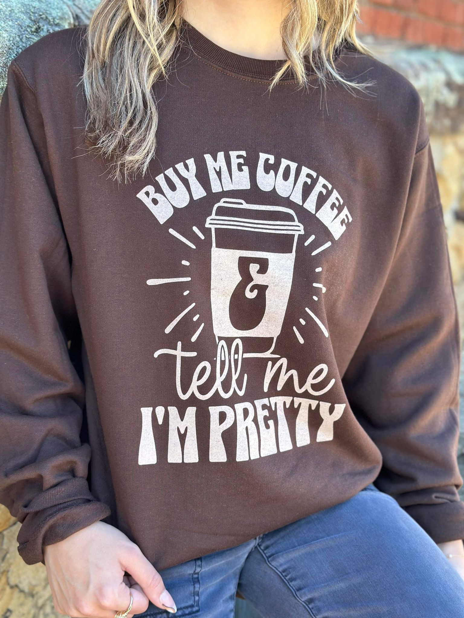 Buy Me Coffee Sweatshirt- ASK Apparel LLC