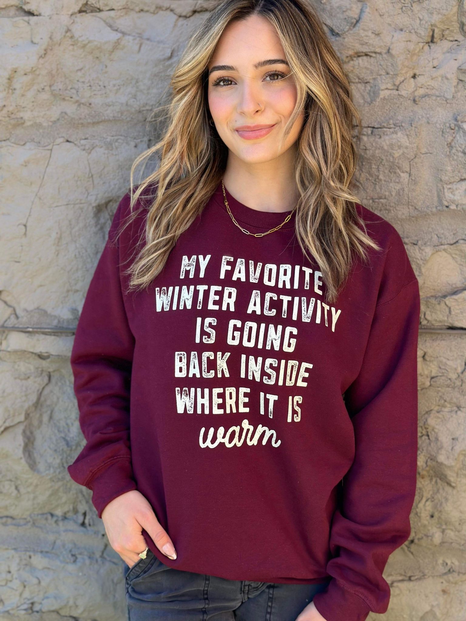 My Favorite Winter Activity Sweatshirt- ASK Apparel LLC