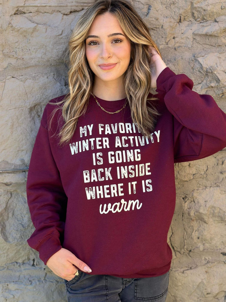 My Favorite Winter Activity Sweatshirt- ASK Apparel LLC