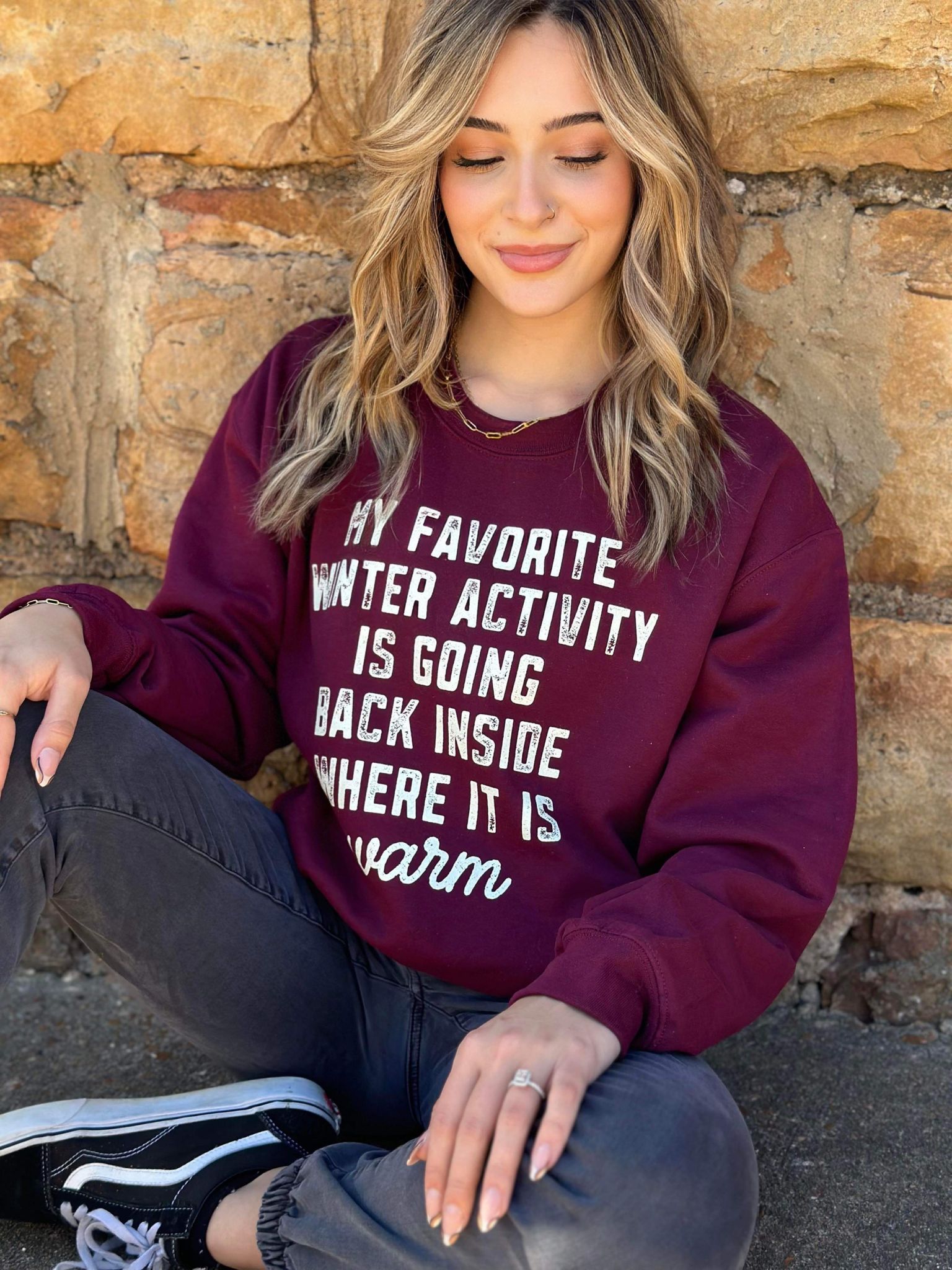 My Favorite Winter Activity Sweatshirt- ASK Apparel LLC