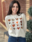 Fall Hearts Long Sleeve Tee- ASK Apparel LLC