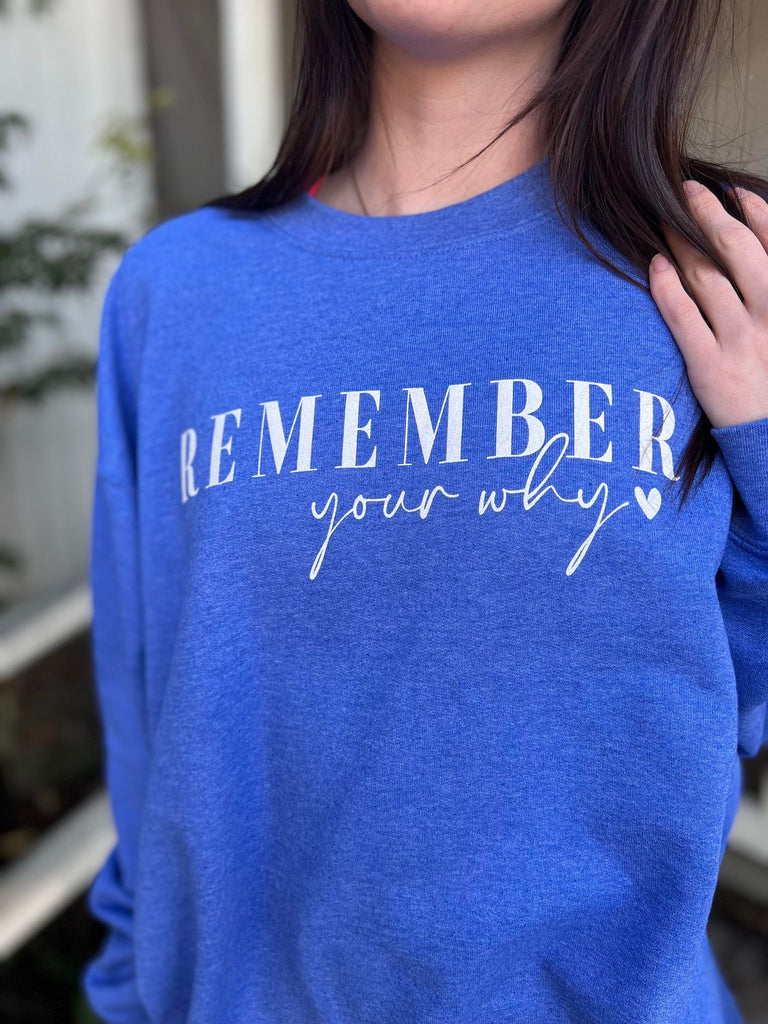 Remember Your Why Sweatshirt- ASK Apparel LLC