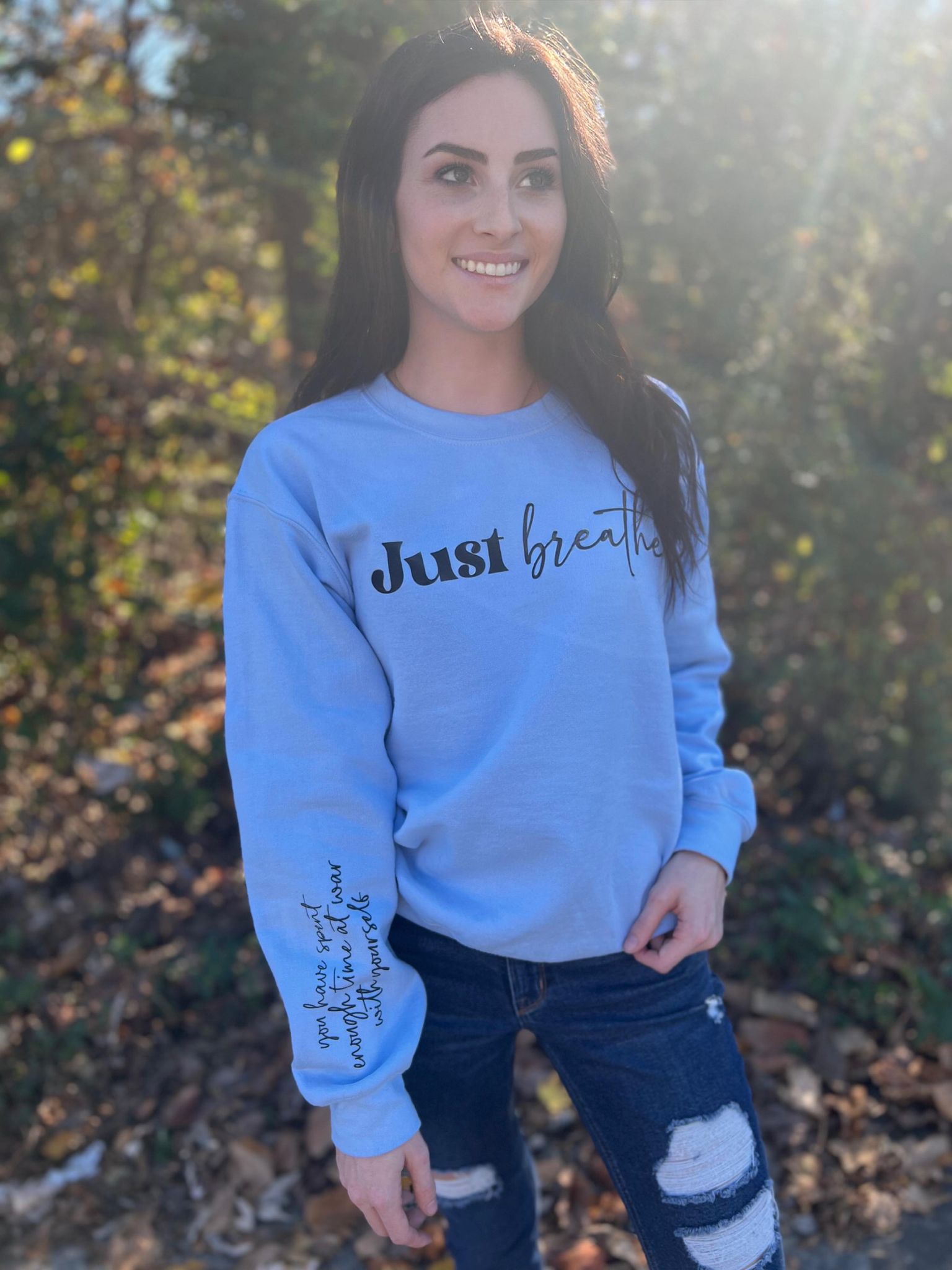 Just Breathe Sweatshirt- ASK Apparel LLC