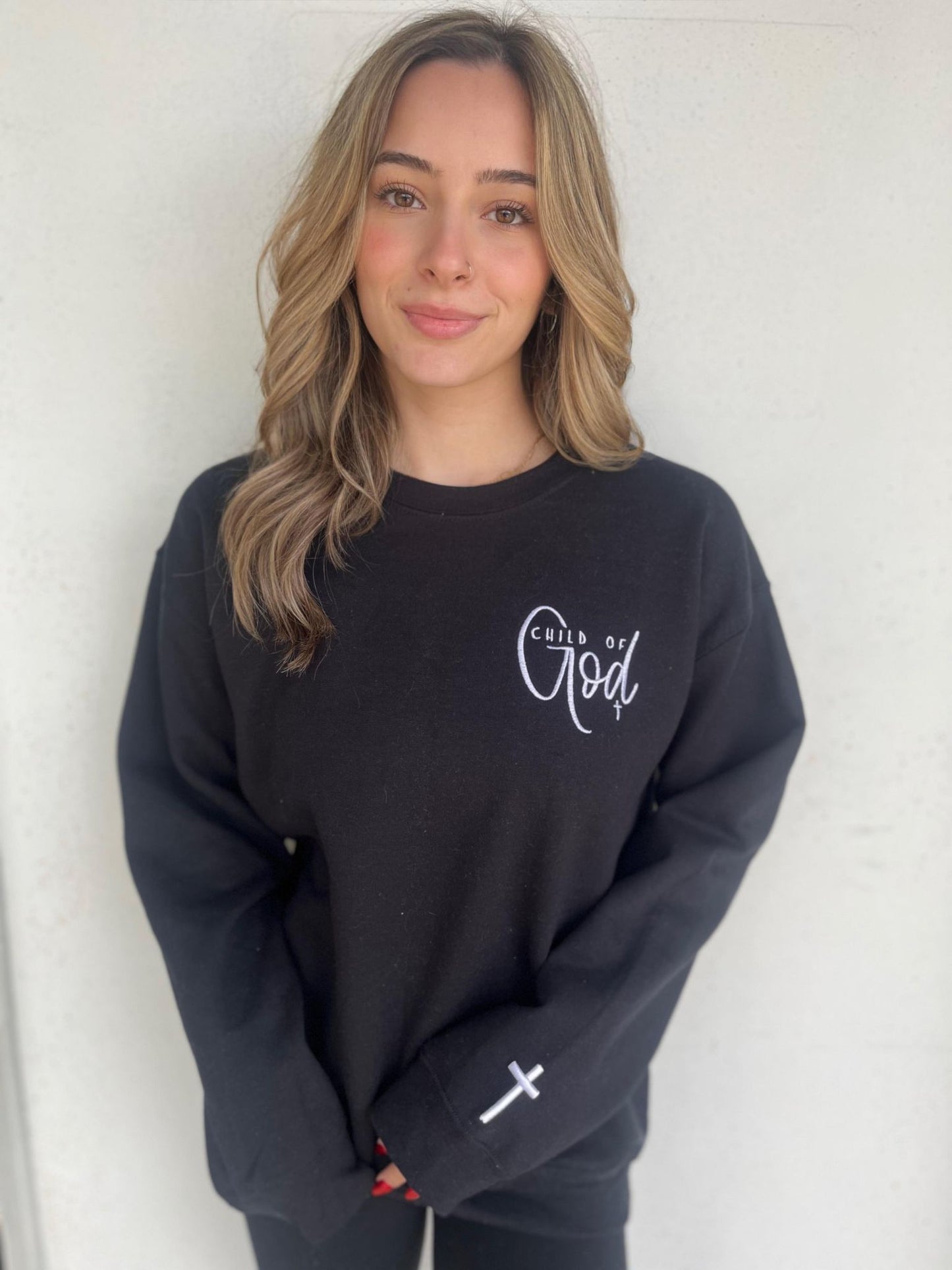 Child of God Black Sweatshirt- ASK Apparel LLC