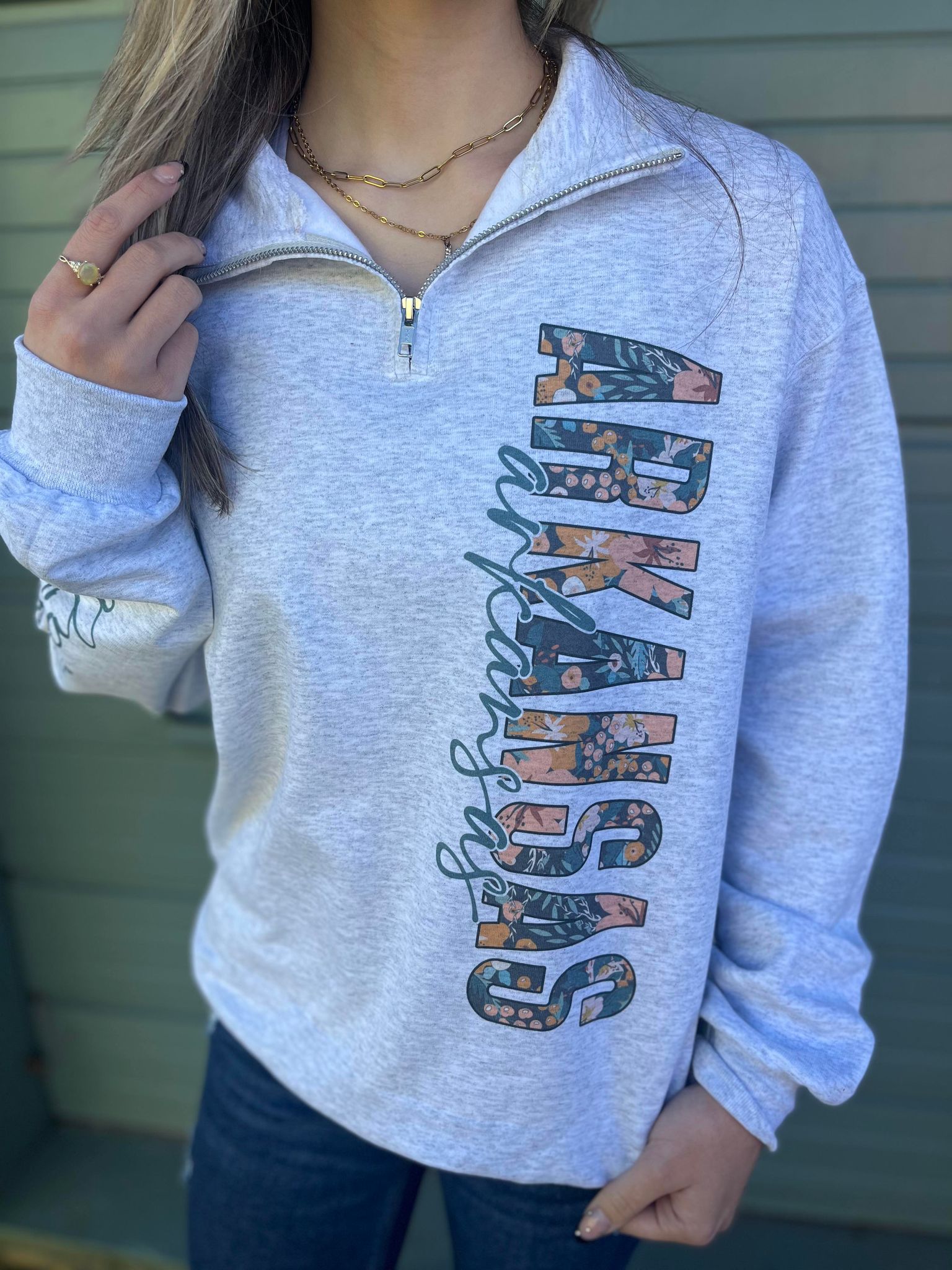 Custom State Quarter Zip Sweater- ASK Apparel LLC