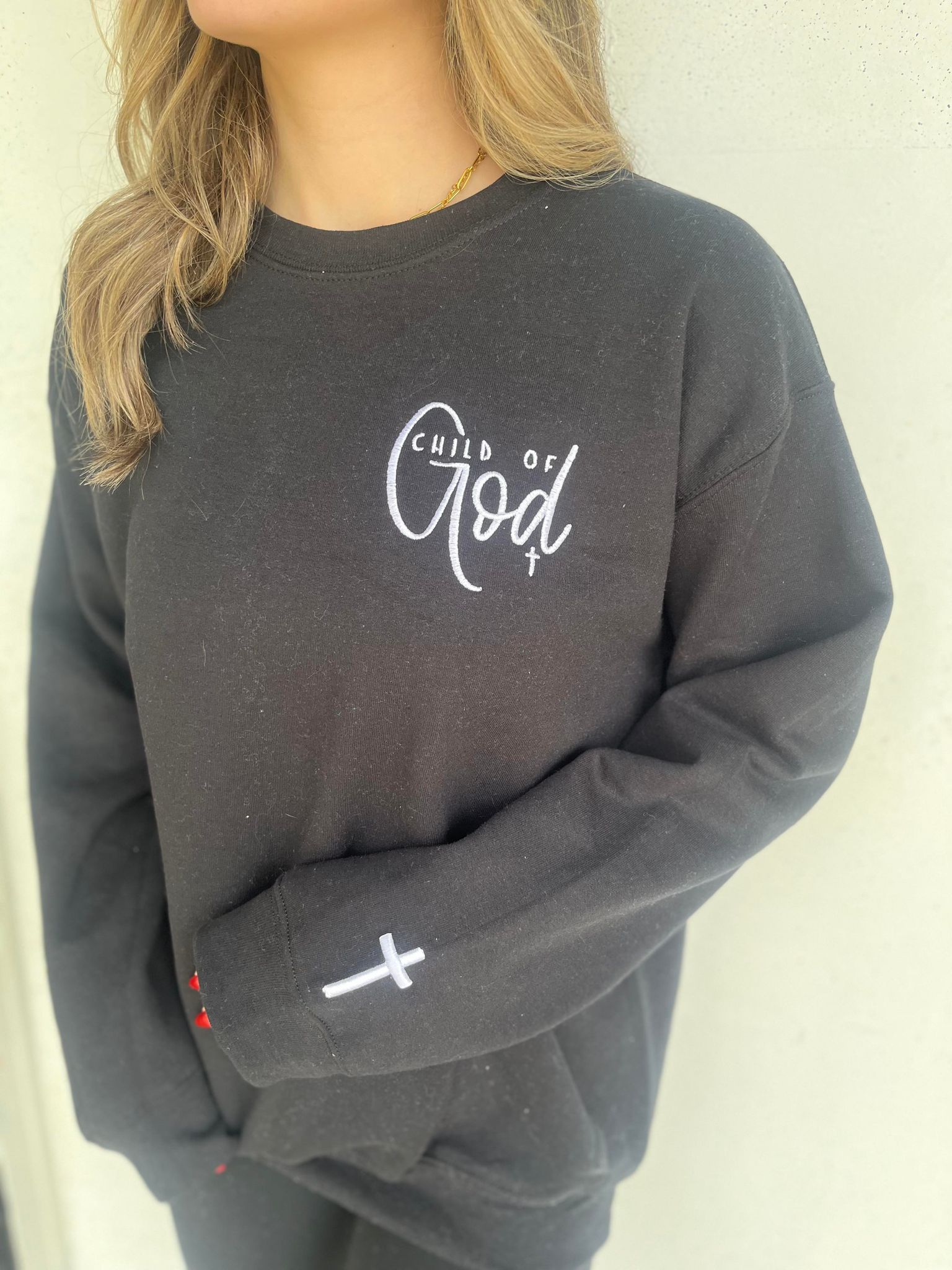 Child of God Black Sweatshirt- ASK Apparel LLC