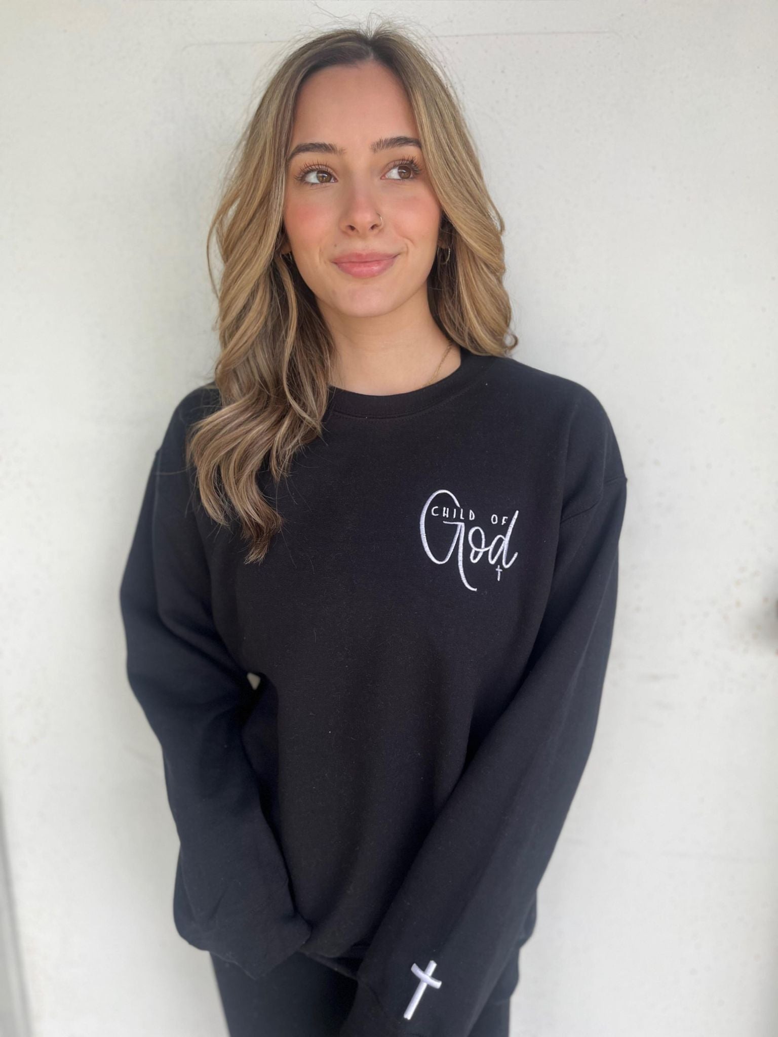 Child of God Black Sweatshirt- ASK Apparel LLC