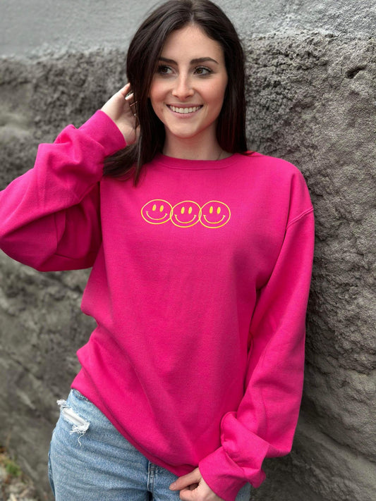 Look For Something Positive Pink Sweatshirt- ASK Apparel LLC