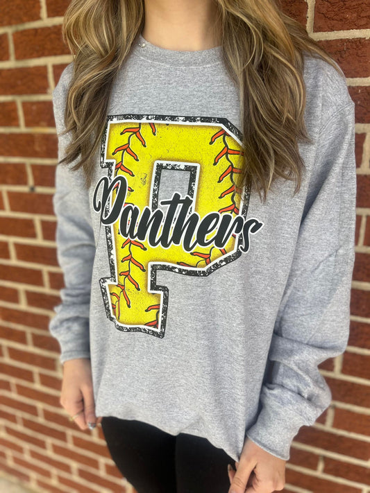 Custom Softball Mascot Sweatshirt- ASK Apparel LLC