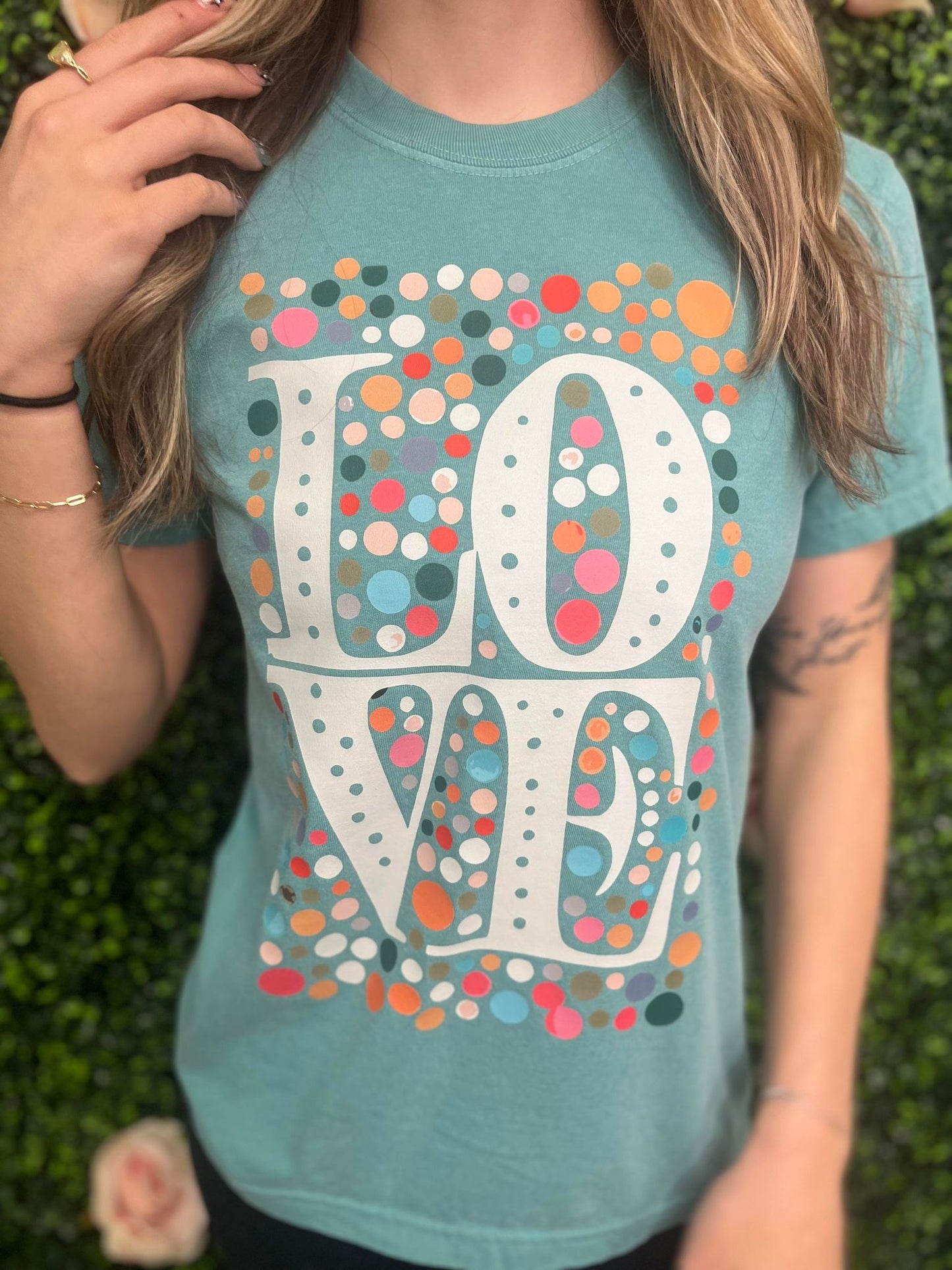 Multi Colored Love Tee- ASK Apparel LLC