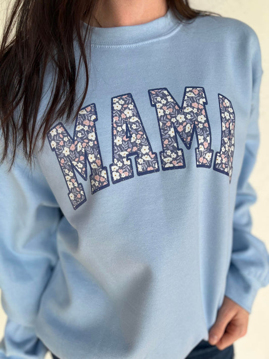 Floral Mama Sweatshirt- ASK Apparel LLC