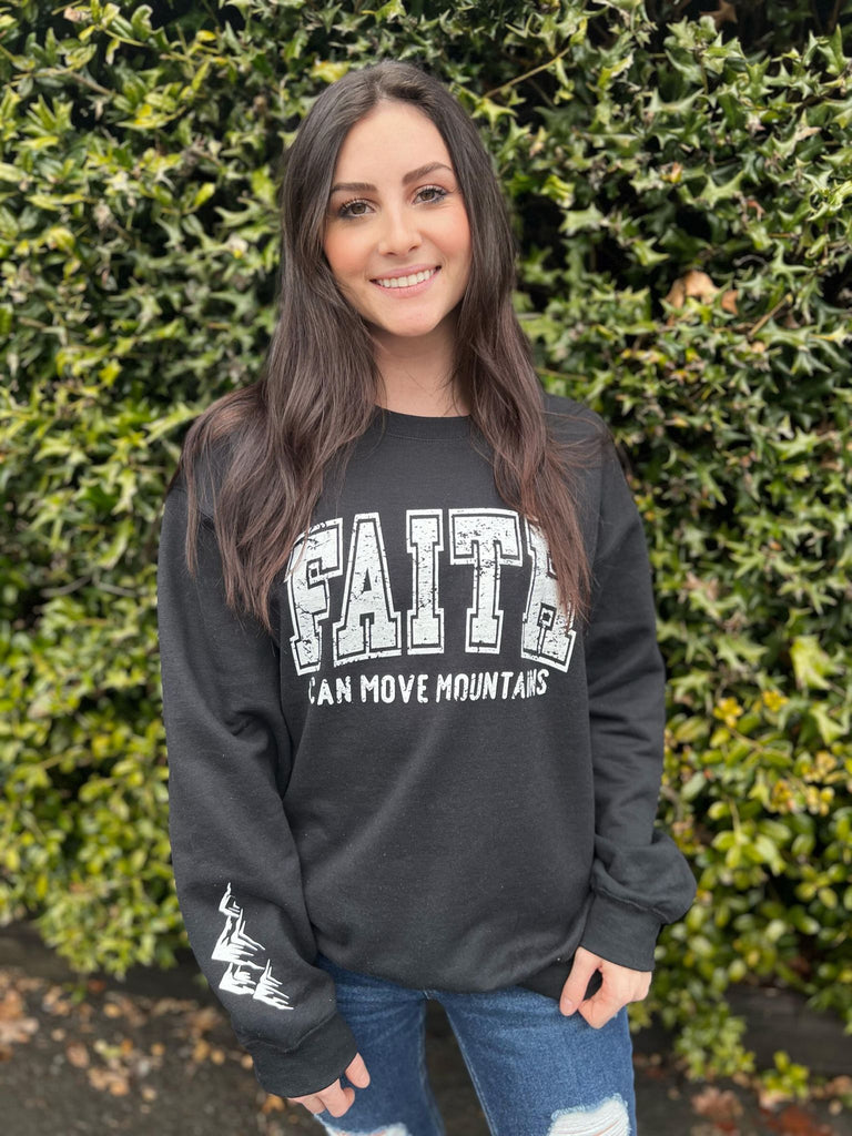 Faith Can Move Mountains Sweatshirt- ASK Apparel LLC