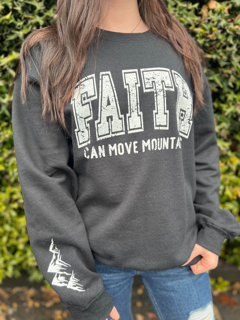 Faith Can Move Mountains Sweatshirt- ASK Apparel LLC